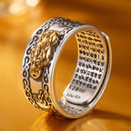 The Gold Pixiu Mantra Ring