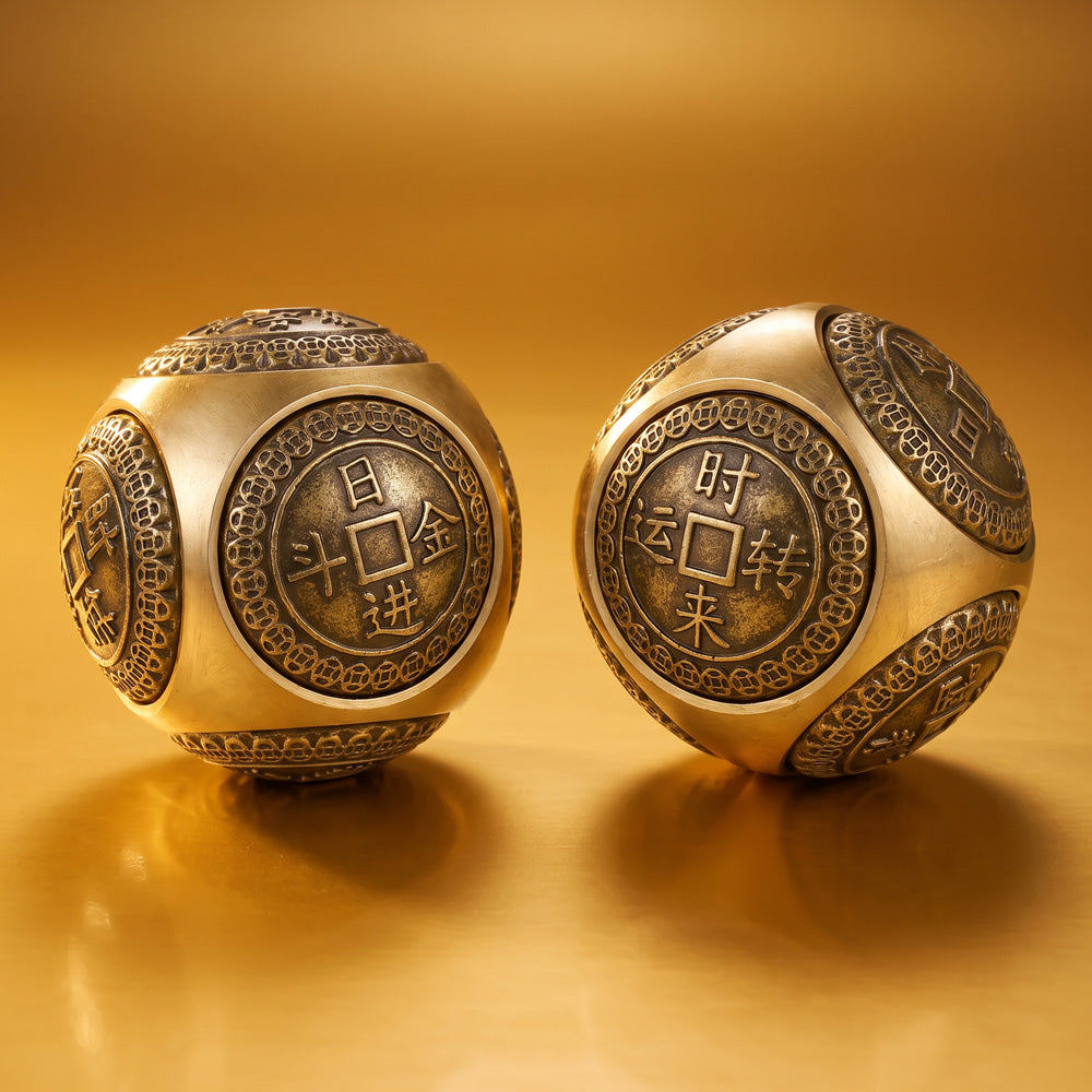 The Fortune Peace Coin Sphere Pair