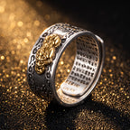 The Gold Pixiu Mantra Ring