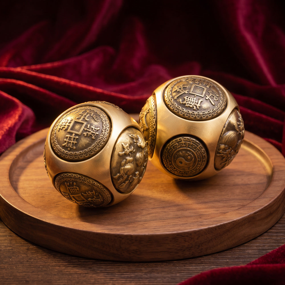 The Fortune Peace Coin Sphere Pair