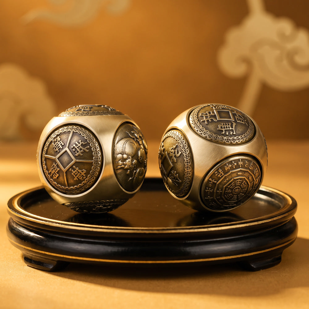 The Fortune Peace Coin Sphere Pair